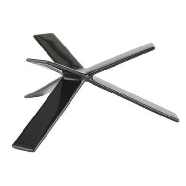 Buffetstander STAR 8 cm Gummibelagt Metal Sort,stk