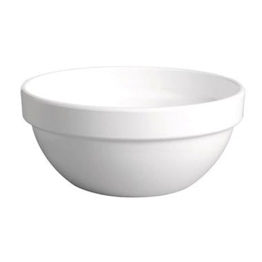 Skål 1.8 ltr Ø20x9.2 cm Melamin Hvid,stk