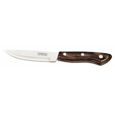 Grillkniv Jumbo XXXL Tramontina 24.5 cm gennemgående Rustfri stål/Mørk træ,12 stk/pk