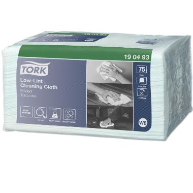Aftørringsklud Tork Sensitiv W8 300x385 mm,8 pk x 75 stk/krt