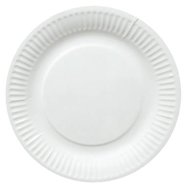 Paptallerken Catersource Ø15 cm FSC Bionedbrydelig Hvid,100 stk/pk