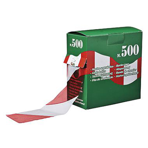 Afmærkningsbånd 500 m PE Rød/Hvid,500 m/rl