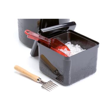 Isspand 3.4 ltr 20x20x17 cm Plastik Sort,stk