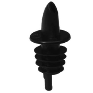 Skænkeprop freeflow plast sort,12 stk/pk