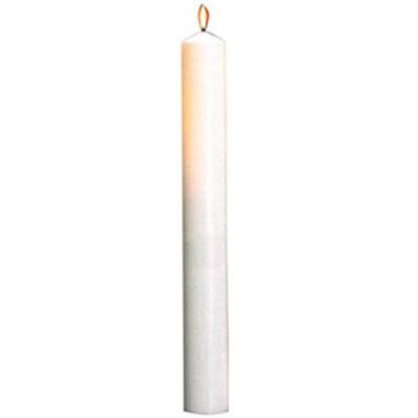 Alterlys Ø80x650 mm Brændetid 170 timer Ren stearin Hvid,4 stk/krt