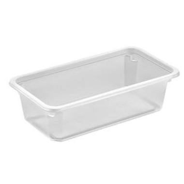 Plastbakke Kageboks K2182-1F 1-rum 640 ml 180x100x50 mm RPET Klar,608 stk/krt