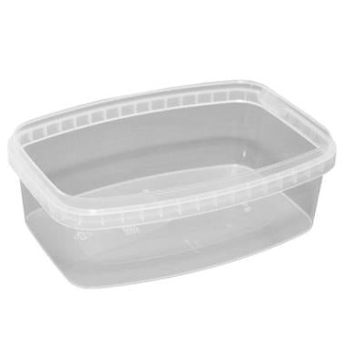 Bøtte 1250 ml 140x200x68 mm PP klar,1711 stk/pl