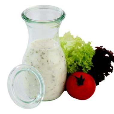 Patentflaske Weck 290 ml Ø6.95x14 cm uden låg glas,stk