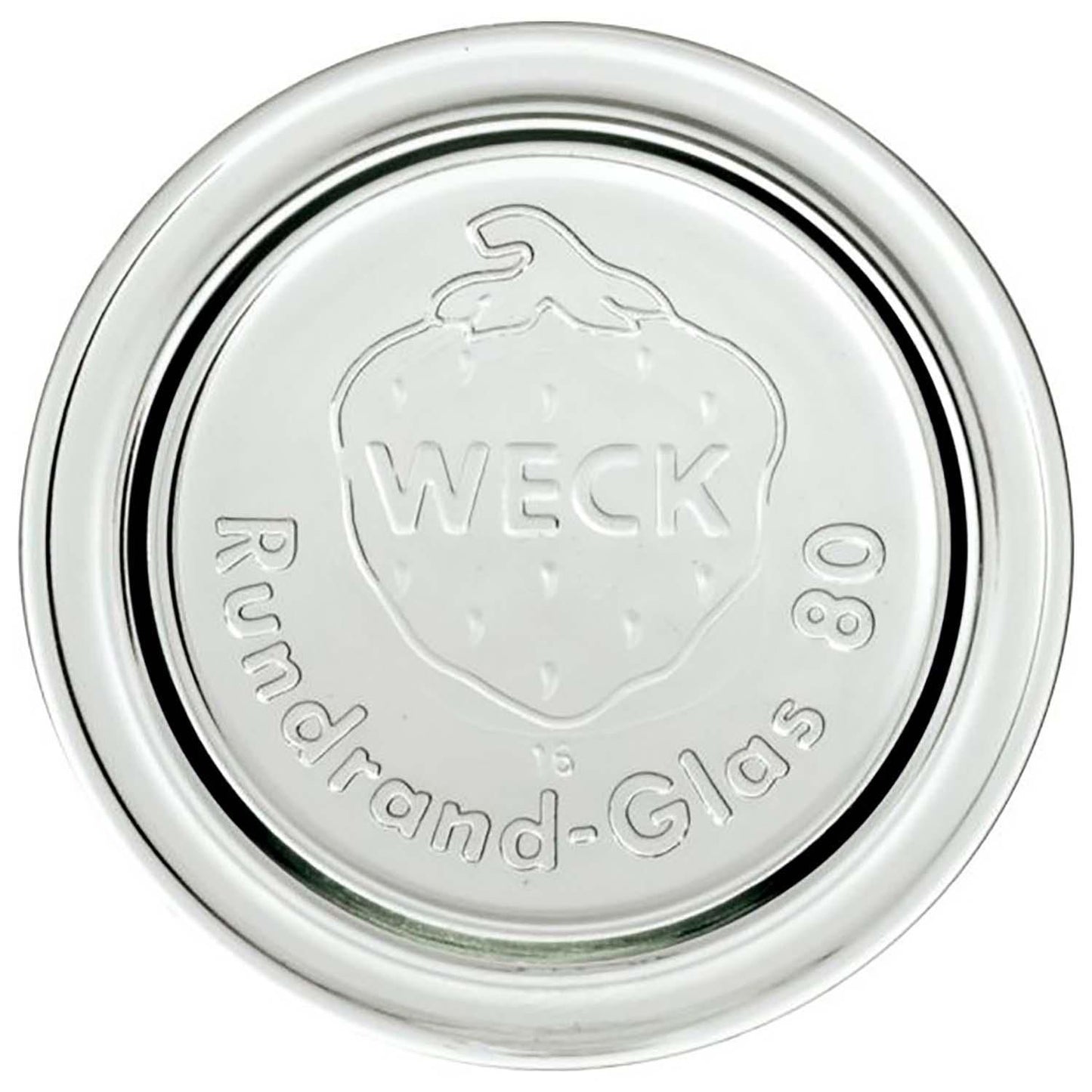 Låg Weck Ø8.6 cm til Patentglas. Glas,stk