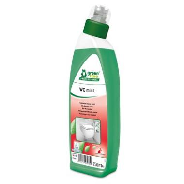 Toiletrens Flydende WC Mint 750ml Ecolabel med Farve/Parfume Grøn Surt,750 ml/fl