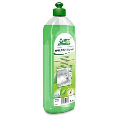 Håndopvask MANUDISH Original Ecolabel uden Parfume 1 ltr Grøn,1 ltr/fl