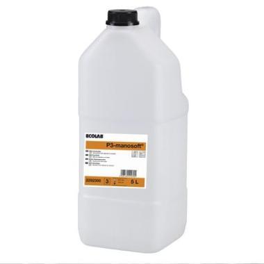 Håndsæbe Flydende Manosoft til Levnedsmiddelbranchen uden Farve/Parfume 1 ltr,12 fl/krt