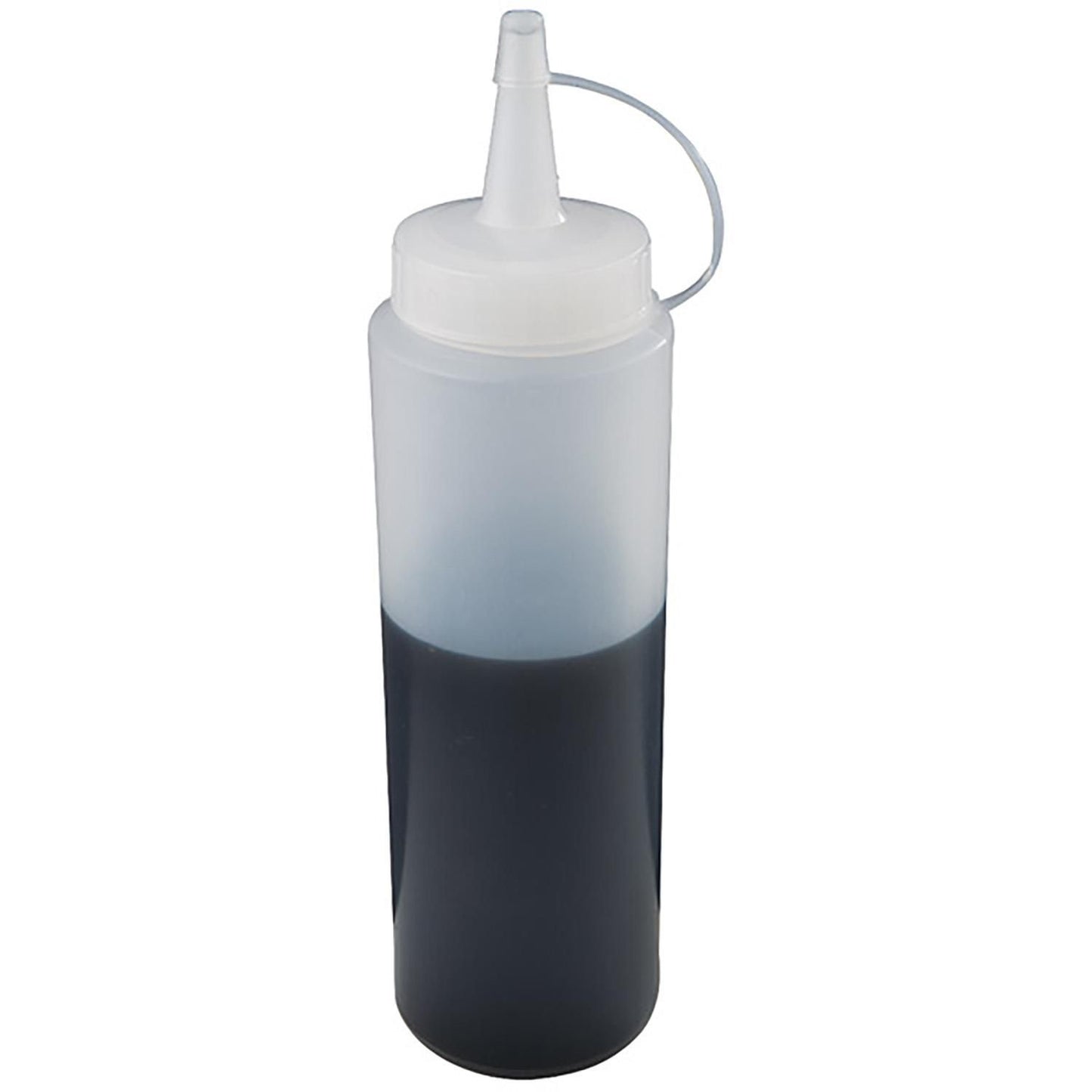 Plastflaske 350 ml Ø5.5x19 cm med Tud/Skruelåg Klar,stk