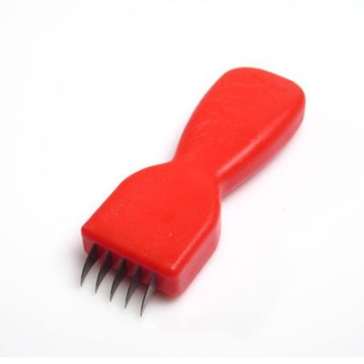 Ridsekniv 5 blade Rød,stk