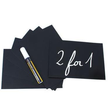 Skilt Securit Pris A5 med Hvid tuschpen,10 stk/pk