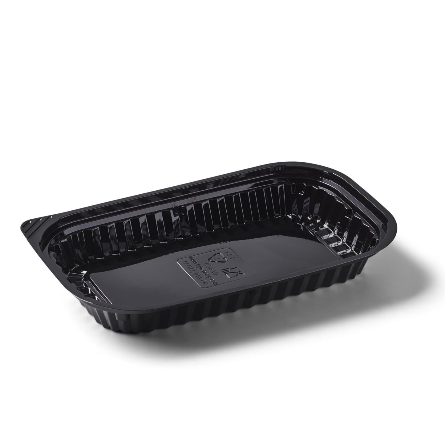 Sushibakke Vistopac 1-rum 400 ml 228x140x29 mm RPET Sort,4 x 125 stk/krt