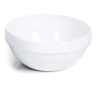 Skål 2.5 ltr Ø23x10.5 cm Melamin Hvid,stk