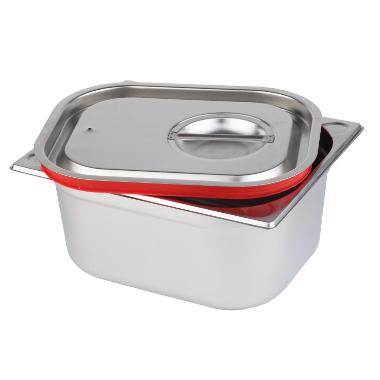 Låg 1/1 GN 53x32.5x3 cm Rustfri stål/Silikone til Kantine 1/1 GN,stk