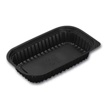 Sushibakke Vistopac 1-rum 500 ml 228x140x39 mm RPET Sort,4 pk x 125 stk/krt