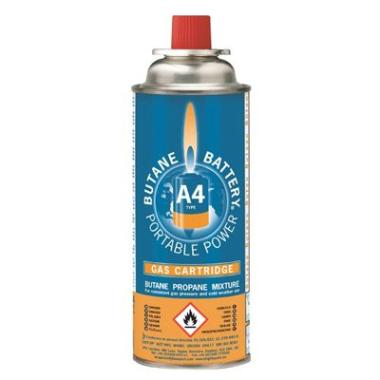 Gasdåse 220gr/400 ml til Gasbrænder 112373 og 125697,4 stk/pk