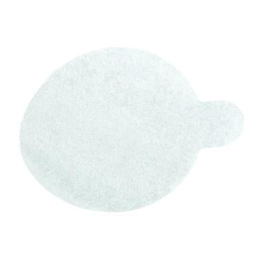 Smørrondel Ø6 cm med Øre Hvid,1000 stk/krt