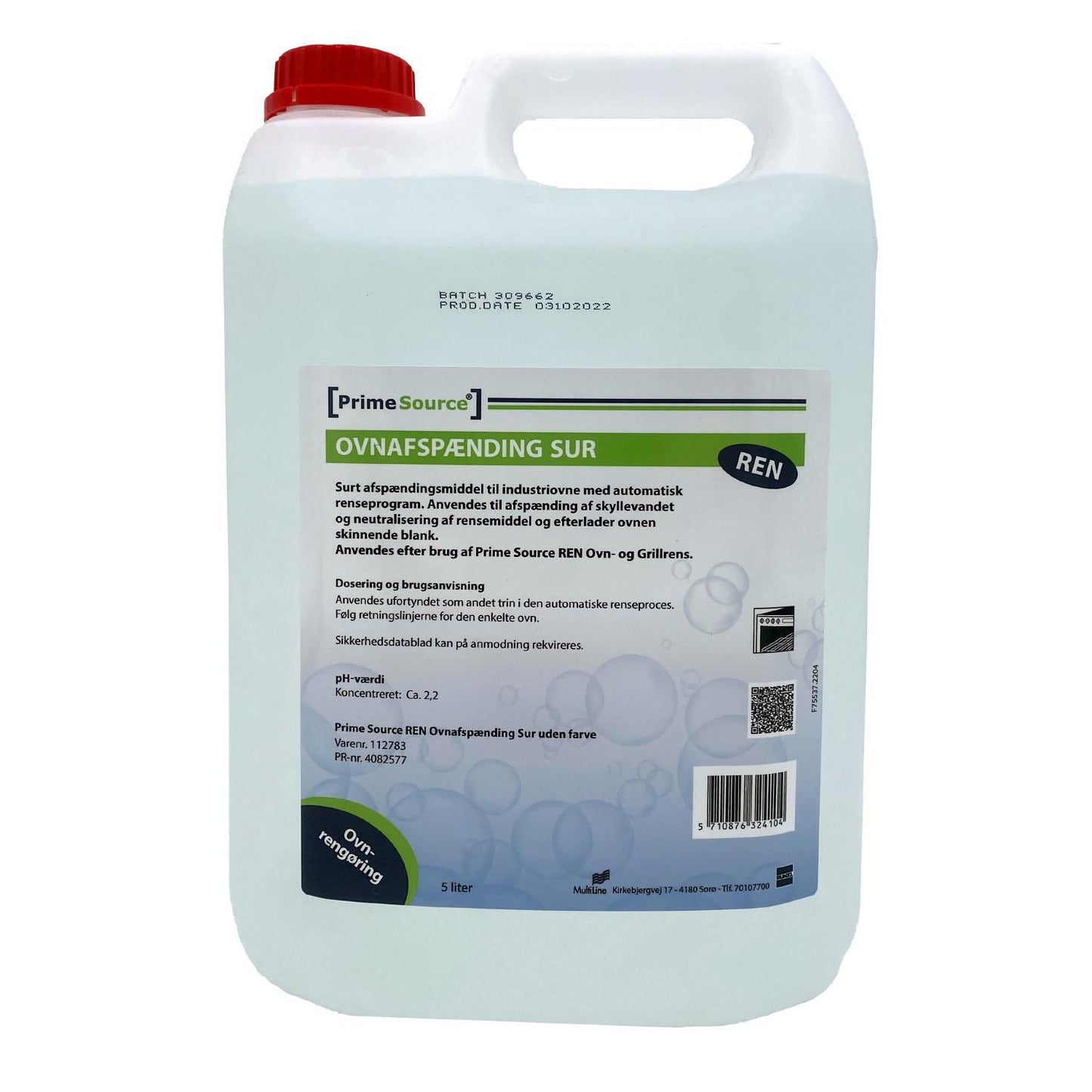 Ovnafspænding Flydende Prime Source Ren 5ltr u. Farve Skyllemiddel t. Auto-progr,5 ltr/dnk