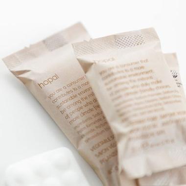 Håndsæbe Fast HOPAL Firkantet Flowpack Svanemærket 20 gr,300 stk/krt