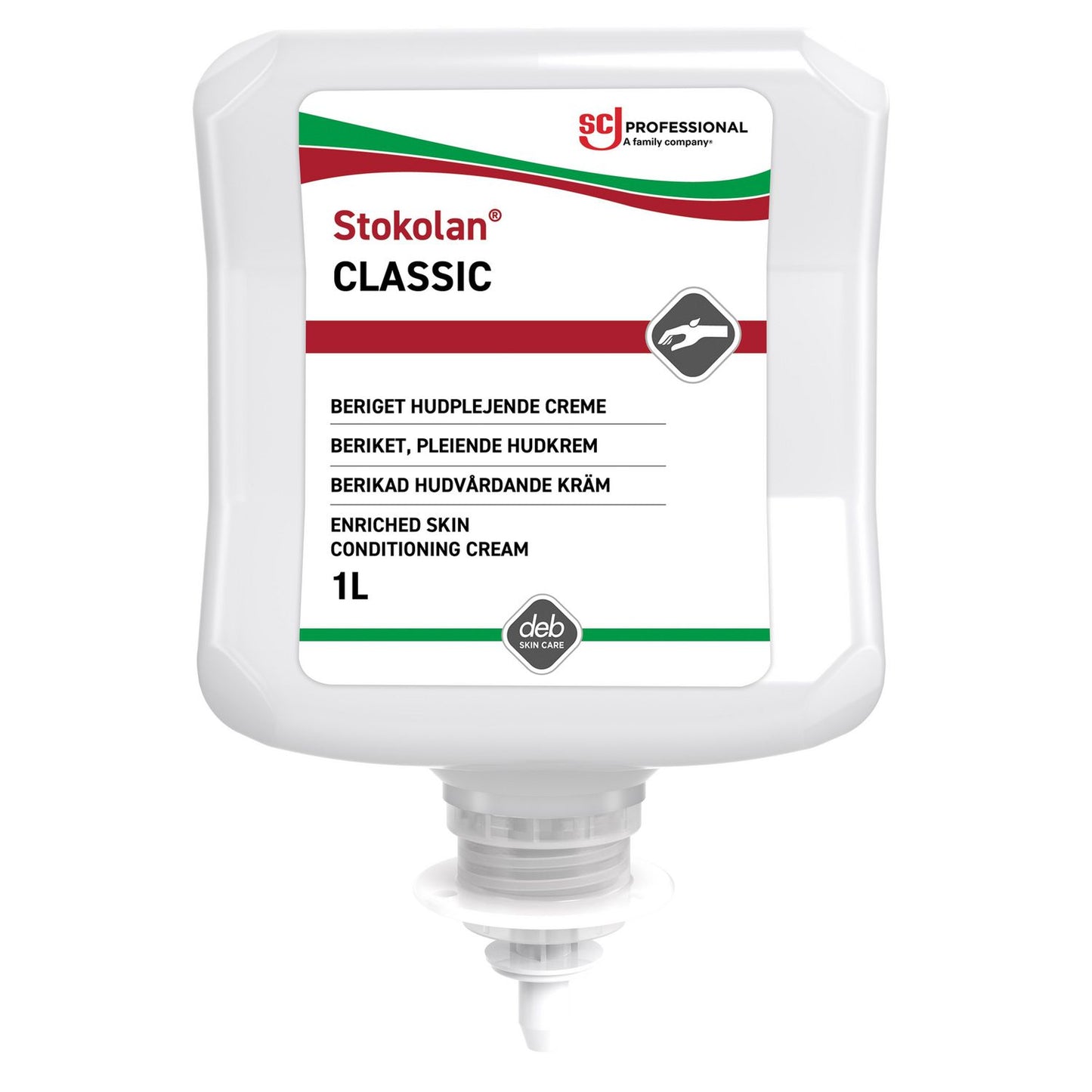 Hudcreme Stokolan Classic 1ltr ECARF med Lanolin/Parfume 27.7% fedt til disp,1 ltr/fl