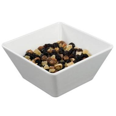 Skål 1.5 ltr 18x18x8.5 cm Melamin Hvid,6 stk/pk