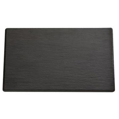 Serveringplade 1/3 GN 32.5x17.6 cm Melamin Skiferlook sort,stk