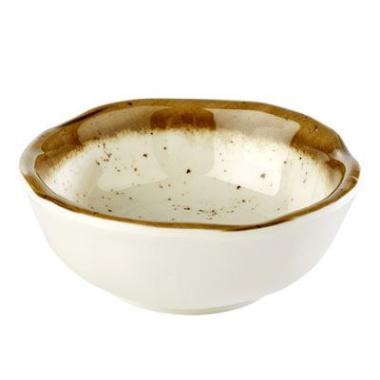 Skål Stoneart 7 cl Ø8x3 cm Melamin Hvid/Brun stenlook,stk