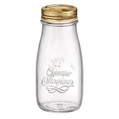 Saftflaske Quattro Stagioni 0.4 ltr Ø7.35x15.55 cm med Låg,stk