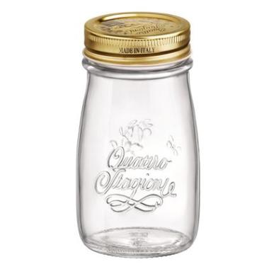Saftflaske Quattro Stagioni 0.2 ltr Ø6.4x11.65 cm med Låg,stk