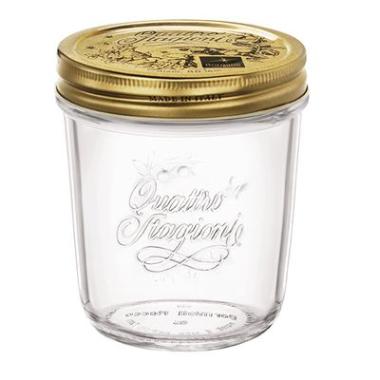 Sylteglas Quattro Stagioni 320 ml Ø8.9x10.8 cm med Låg,12 stk/krt
