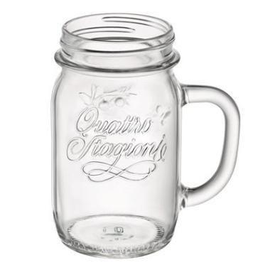 Drikkeglas Quattro Stagioni 41.5 cl Ø7.77x13.6 cm med Hank,12 stk/krt