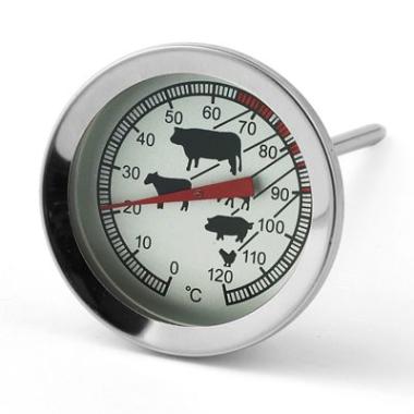 Stegetermometer Ø5x9 cm Analog Rustfri stål,stk