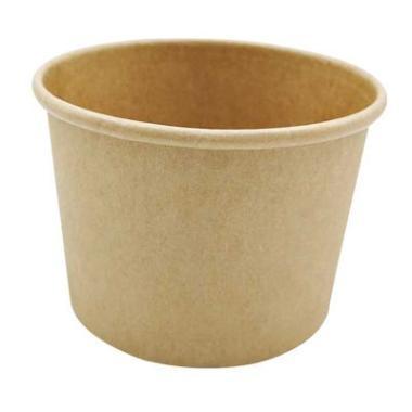 Papbæger Soup-To-Go 35 cl 12 oz Ø96x70 mm Plast på indersiden Brun,25 stk/ps