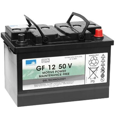 Batteri gel 12V 50Ah sort til Taski Swingo 455B,1 stk