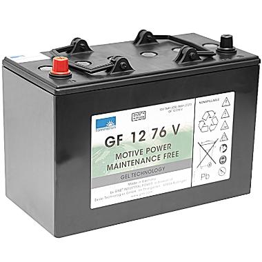 Batteri gel 12V 76Ah sort til Taski Swingo 755B/855B/955B/1255,1 stk