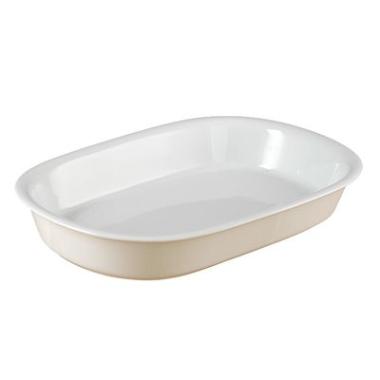Fad 31x22x4.6 cm Ovnfast Porcelæn Hvid,4 stk/pk
