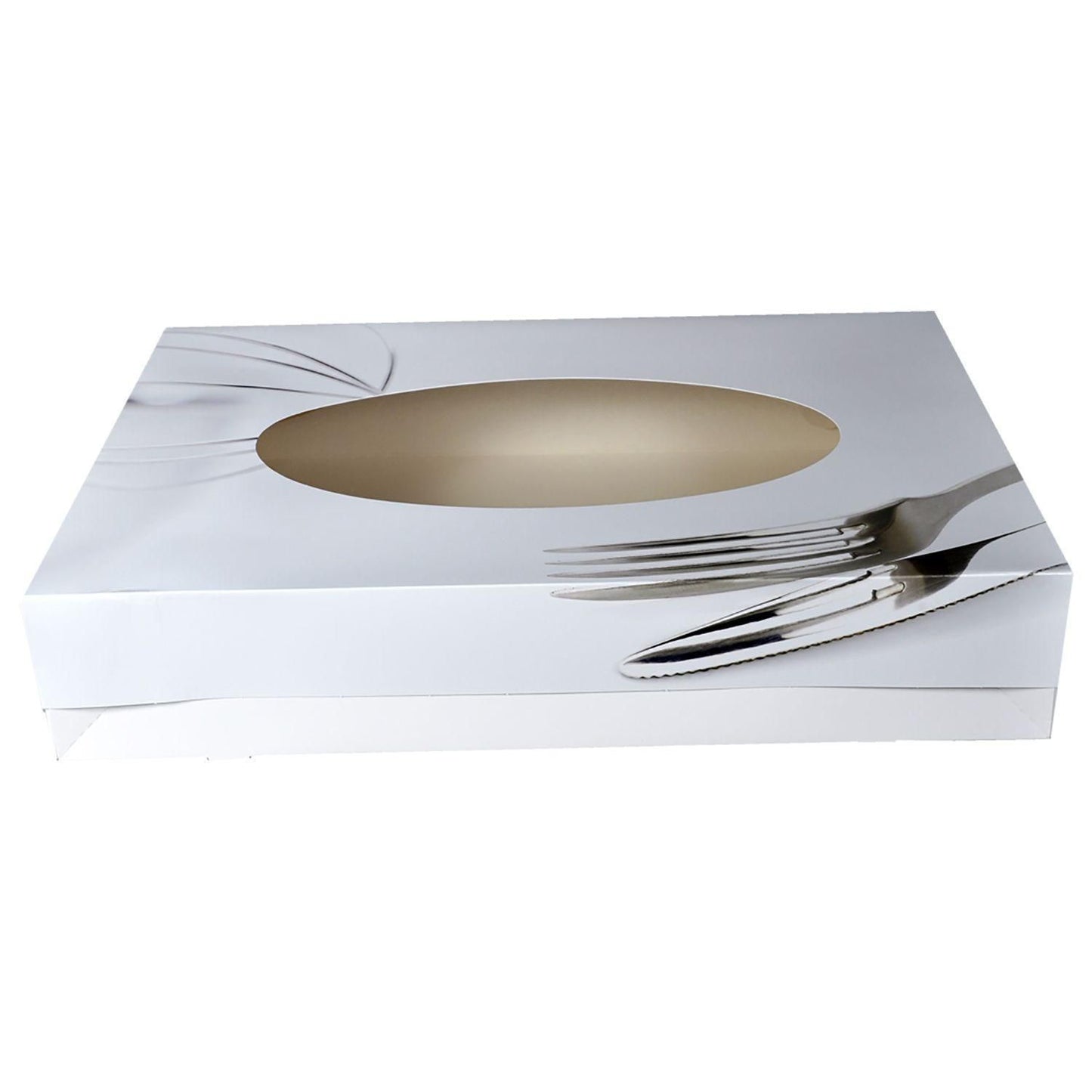 Cateringæske S-Line 460x310x80 mm med Rude,100 stk/krt