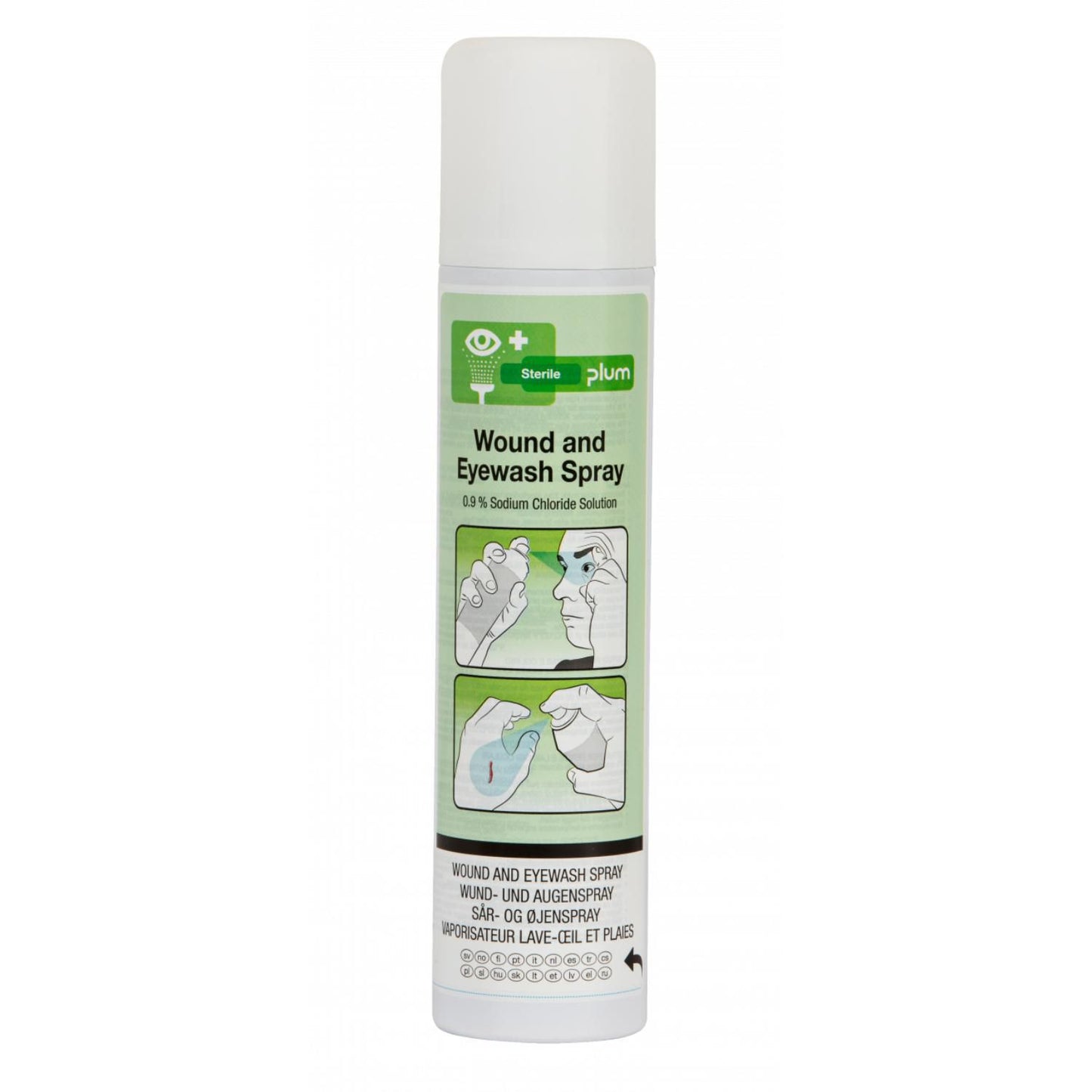 Øjenskyl/Sårspray Plum 250ml,12 fl x 250 ml/krt