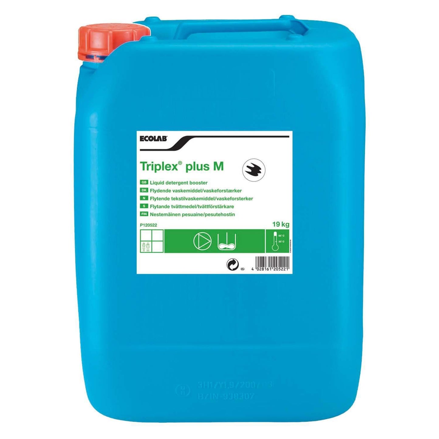 Tøjvask vaskeforstærker flydende Triplex Plus M 19 kg,19 kg/dnk
