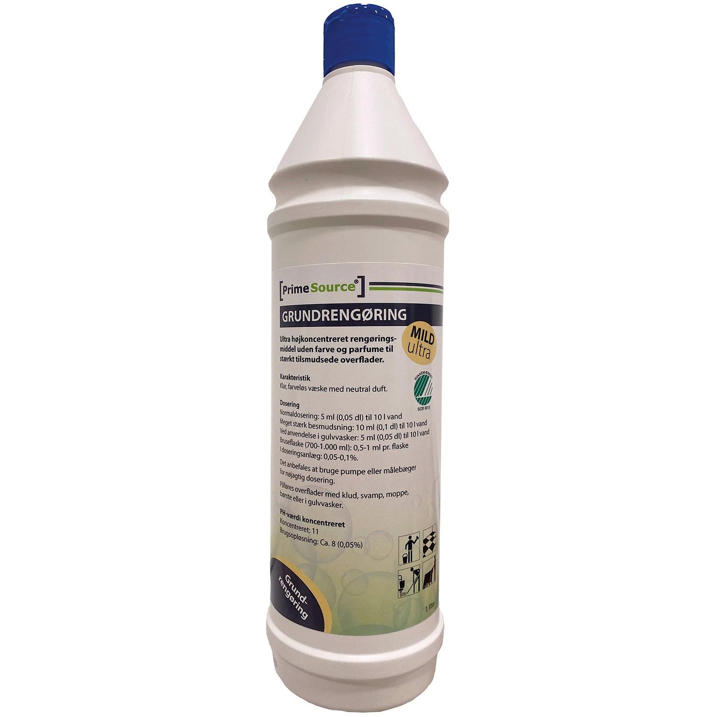 Grundrengøring Ovfl Prime Source Mild Ultra 1ltr Svanemærket u Parfume Man/Mask,1 ltr/fl
