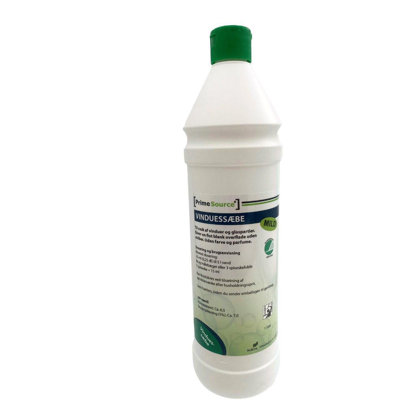 Vinduessæbe Prime Source Mild 1ltr Svanemærket uden Farve/Parfume,1 ltr/fl