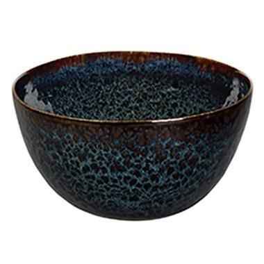 Skål Eccentric Petrol Ø15x9.5 cm Stentøj,6 stk/pk