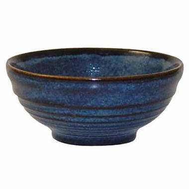 Skål Bit on the side Ripple 28 cl Ø12x5.7 cm Porcelæn Blå,12 stk/krt
