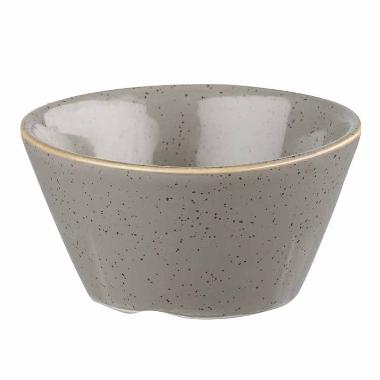 Skål Stonecast 9 cl Ø8x4 cm Porcelæn Grå,12 stk/krt