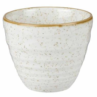 Skål Stonecast 28 cl Ø9.5x8.3 cm Porcelæn Vanilje,12 stk/krt