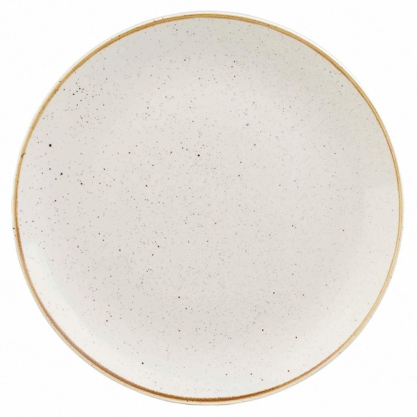Tallerken Coupe Stonecast Ø21.7 cm Porcelæn Vanilje,12 stk/krt
